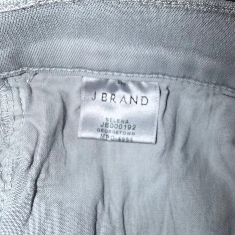 J Brand Selena MidRise Crop Boot Jeans Georgetown Grey Raw Hem 28 NWT Kick Flare - Picture 6 of 13